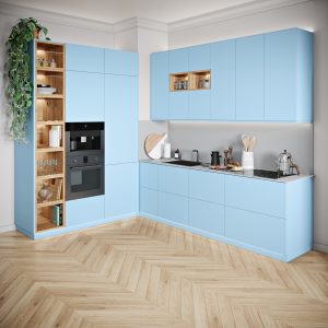 Keukenfronten Kristalblauw (U18003 SD) voor IKEA Metod