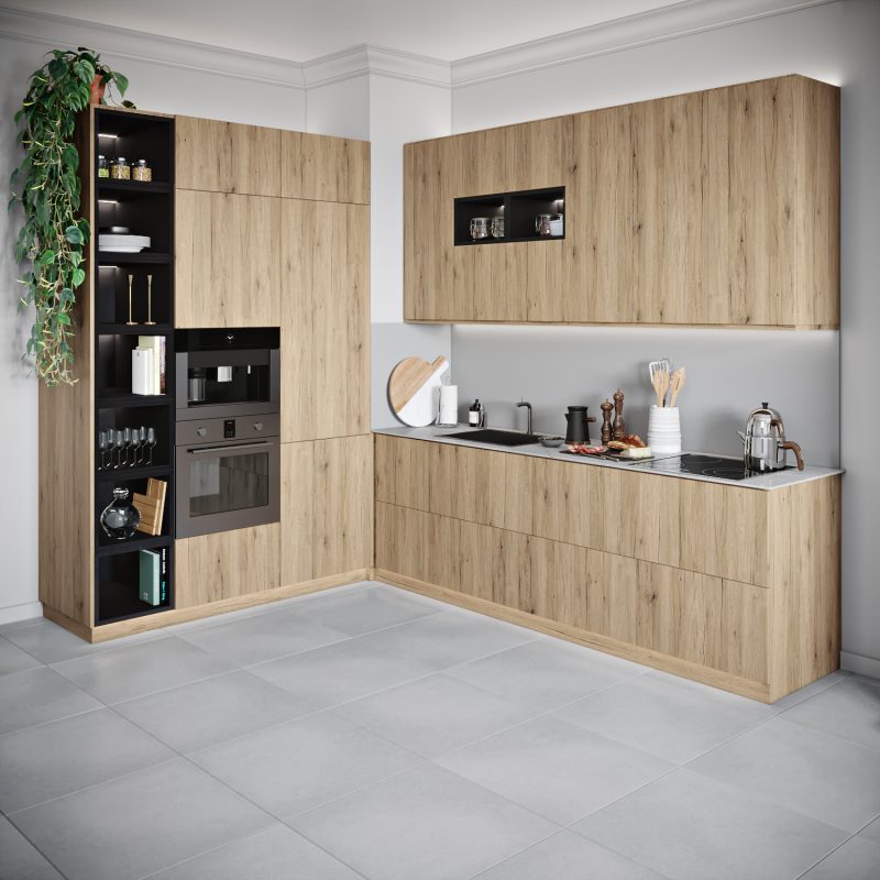 Keukenfronten Oak Sanremo Bronze Natural Touch Sanremo (34141 Rv) Voor Ikea Metod