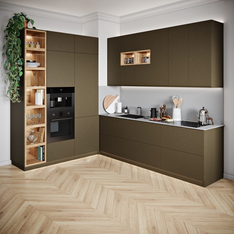 Keukenfronten Toffee Metallic (F70008 Sd) Voor Ikea Metod